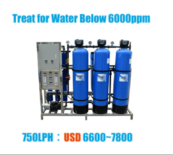 500LPH 상업적 수신 전용 물 필터 PLC 물 정화 동작 기계