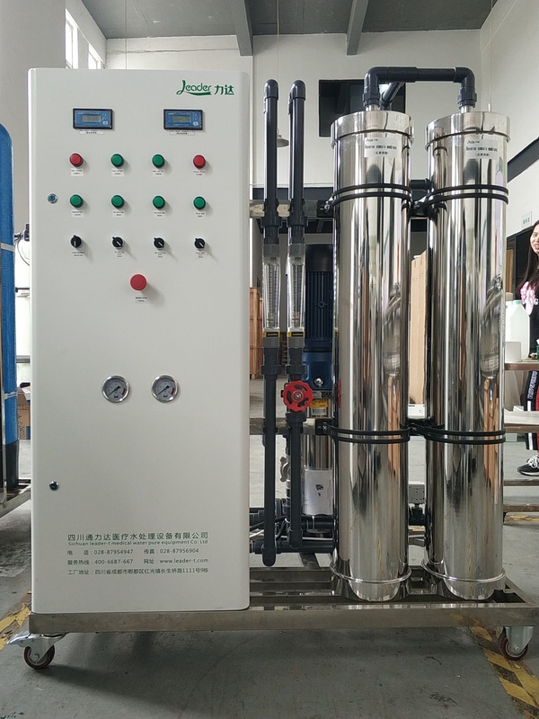 효율적인 싱글 패스 역오스모스 시스템 5.0KW 등급 전력 2000 LPH 흐름 속도