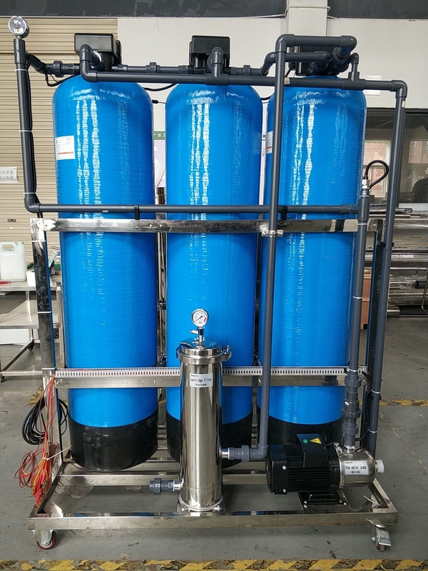 효율적인 싱글 패스 역오스모스 시스템 5.0KW 등급 전력 2000 LPH 흐름 속도