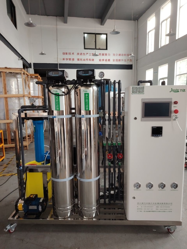 500LPH 용량 듀플 패스 EDI 물 플랜트